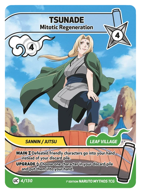 Tsunade Mitotic Regeneration - Naruto Mythos TCG card