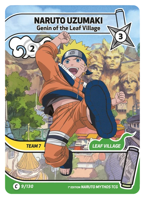 Naruto Uzumaki Genin of the Leaf Village - Naruto Mythos TCG card
