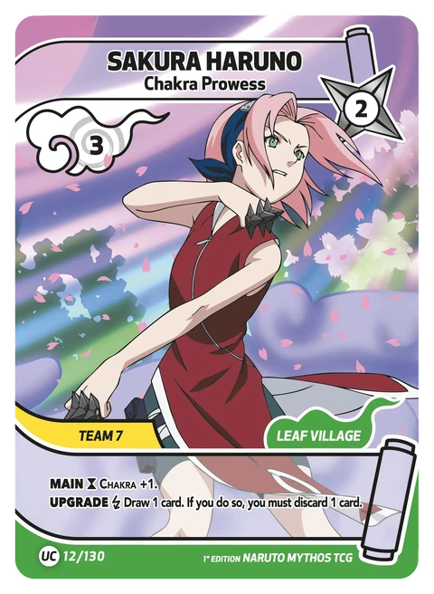 Sakura Haruno Chakra Prowess - Naruto Mythos TCG card