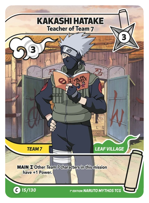 Kakashi Hatake Teacher of Team 7 - Naruto Mythos TCG card