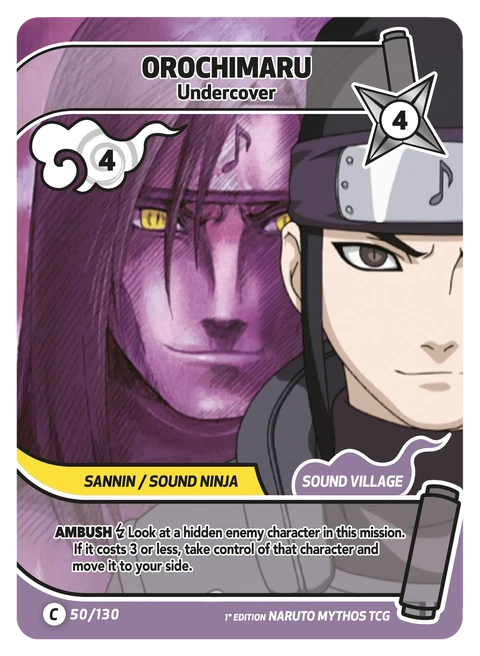 Orochimaru Undercover - Naruto Mythos TCG card