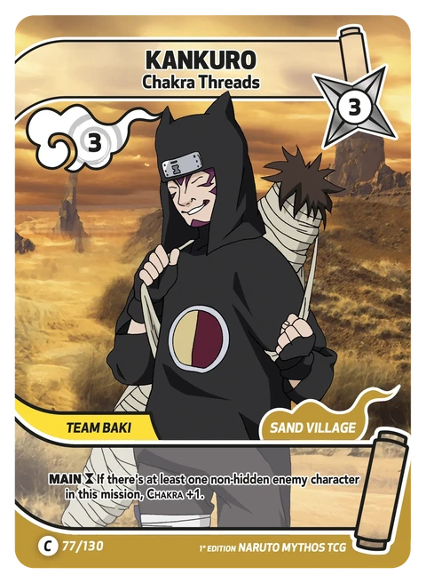 Kankuro Chakra Threads - Naruto Mythos TCG card
