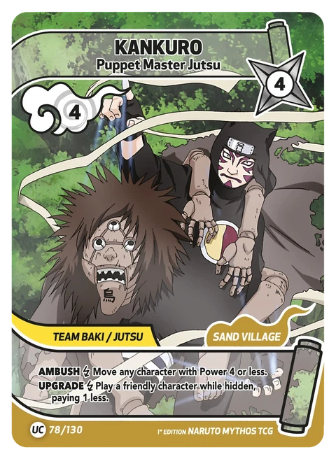Kankuro Puppet Master Jutsu - Naruto Mythos TCG card