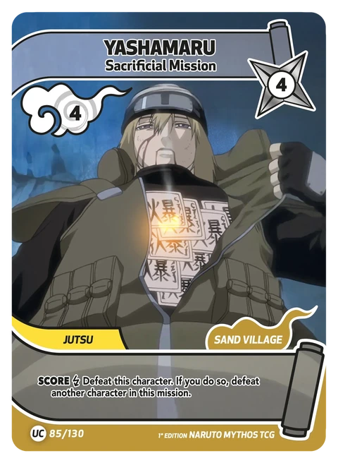 Yashamaru Sacrificial Mission - Naruto Mythos TCG card