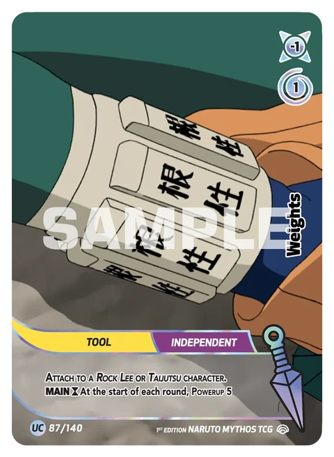 Weights - Naruto Mythos TCG card