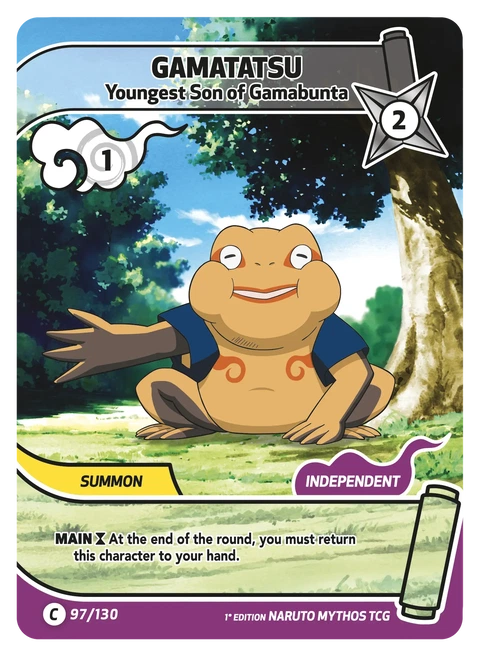 Gamatatsu Youngest Son of Gamabunta - Naruto Mythos TCG card