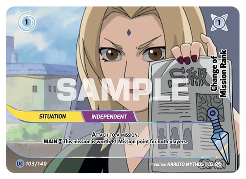 Change of Mission Rank - Naruto Mythos TCG card