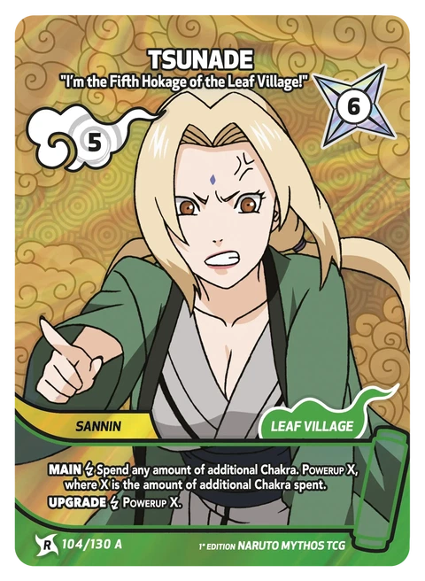 Tsunade Legendary Sannin - Naruto Mythos TCG card