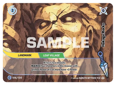 Hokage Rocks - Naruto Mythos TCG card