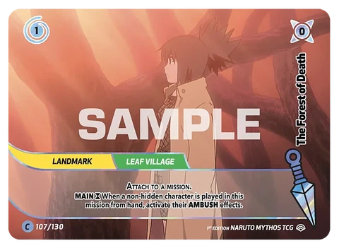 The Forest of Death - Naruto Mythos TCG card