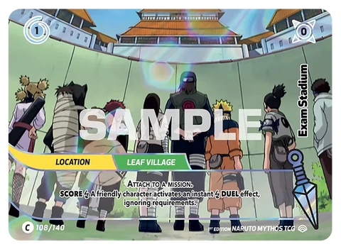 Exam Stadium - Naruto Mythos TCG card