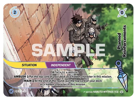 Planned Reinforcements - Naruto Mythos TCG card