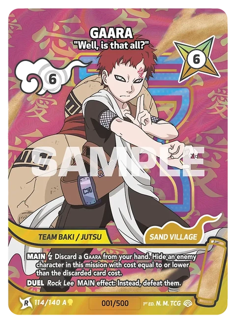 Gaara Well, is that all? - Naruto Mythos TCG card