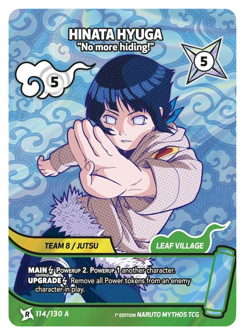 Hinata Hyuga Protective Eight Trigrams Sixty-Four Palms - Naruto Mythos TCG card