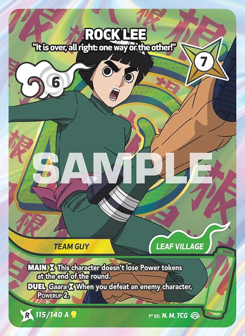 Rock Lee It is over, all right: one way or the other! - Naruto Mythos TCG card