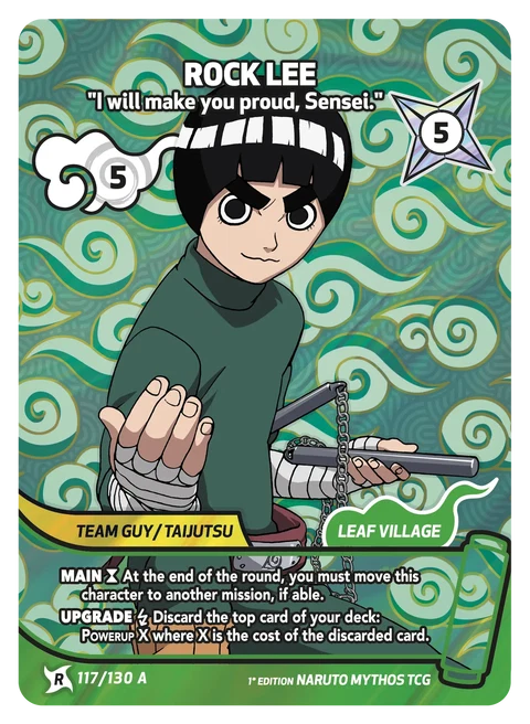 Rock Lee Loopy Fist - Naruto Mythos TCG card