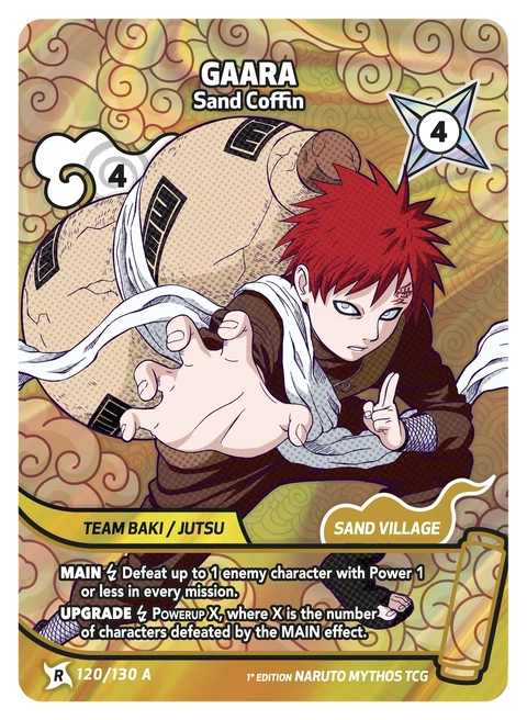 Gaara Sand Coffin - Naruto Mythos TCG card