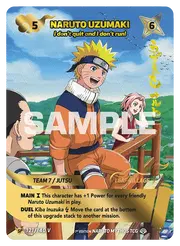 Naruto Uzumaki I don't quit and I don't run! 2-121/140-SP-V2