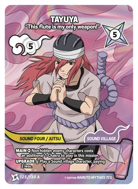 Tayuya Demon Flute: Chains of Fantasia - Naruto Mythos TCG card