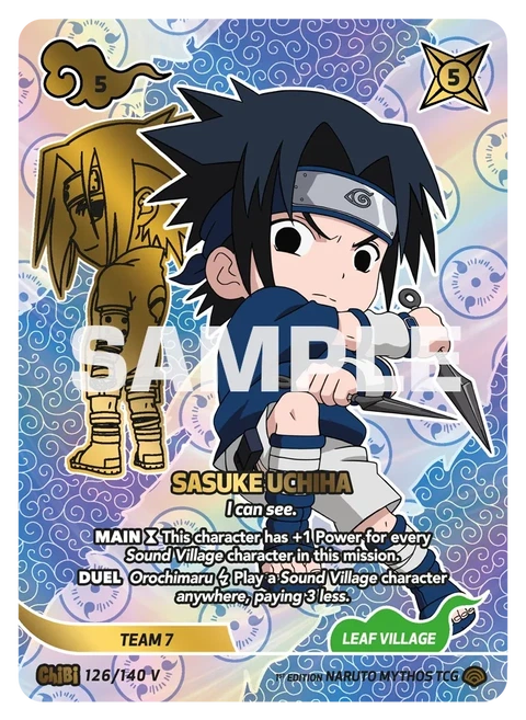 Sasuke Uchiha I can see. - Naruto Mythos TCG card