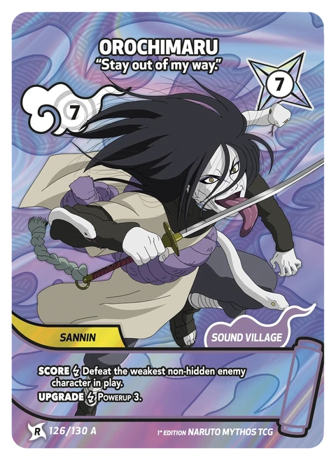 Orochimaru Stay out of my way. - Naruto Mythos TCG card