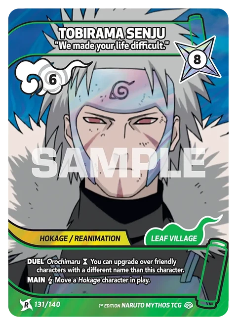 Tobirama Senju We made your life difficult. - Naruto Mythos TCG card