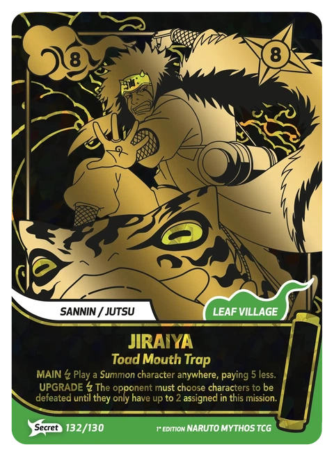 Jiraiya Toad Mouth Trap - Naruto Mythos TCG card