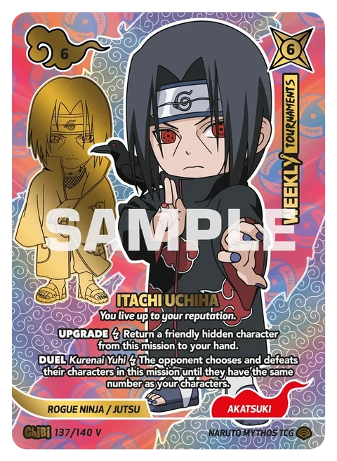 Itachi Uchiha You live up to your reputation. - Naruto Mythos TCG card