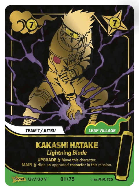 Kakashi Hatake Lightning Blade - Naruto Mythos TCG card