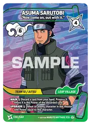 Asuma Sarutobi Now come on, out with it. 2-138/140