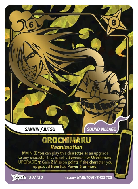 Orochimaru Reanimation - Naruto Mythos TCG card