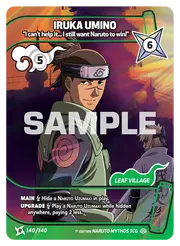 Iruka Umino I can't help it. .. I still want Naruto to win! 2-140/140