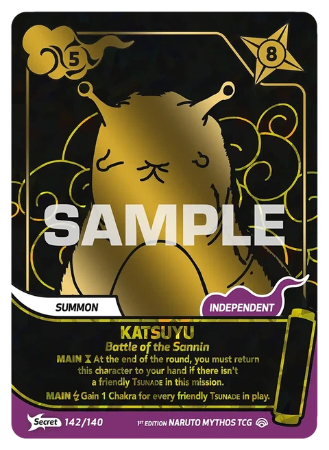 Katsuyu Battle of the Sannin - Naruto Mythos TCG card