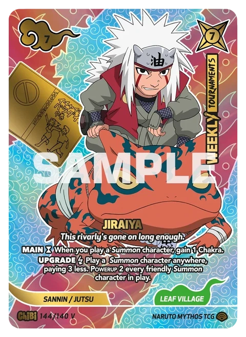 Jiraiya This rivalry's gone on long enough. - Naruto Mythos TCG card