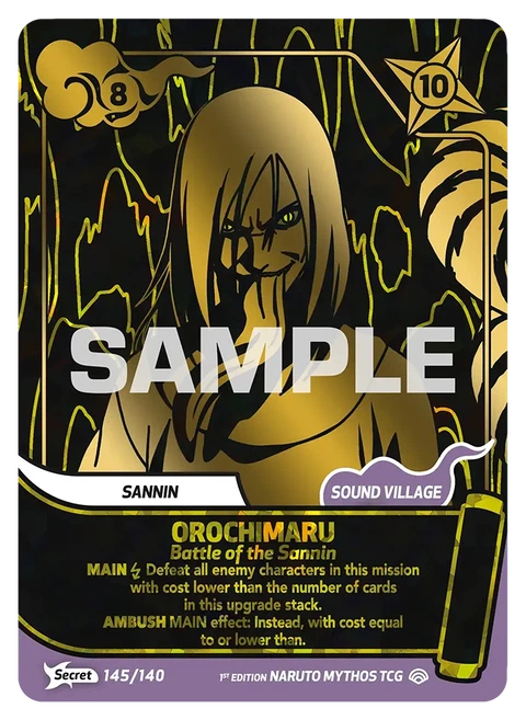 Orochimaru Battle of the Sannin - Naruto Mythos TCG card