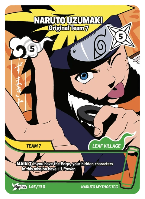 Naruto Uzumaki Original Team 7 - Naruto Mythos TCG card