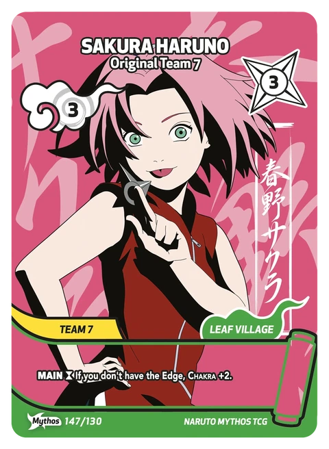 Sakura Haruno Original Team 7 - Naruto Mythos TCG card