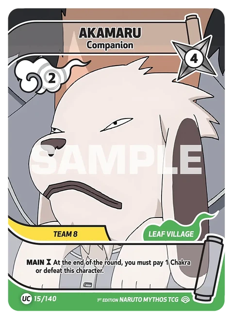 Akamaru Companion - Naruto Mythos TCG card