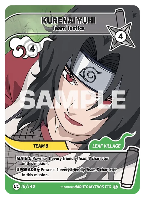 Kurenai Yuhi Team Tactics - Naruto Mythos TCG card