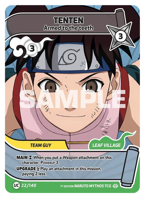 Tenten Armed to the teeth - Naruto Mythos TCG card