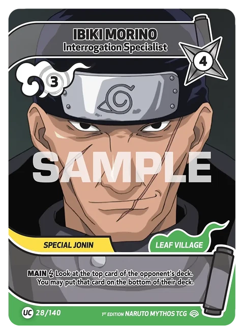 Ibiki Morino Interrogation Specialist - Naruto Mythos TCG card