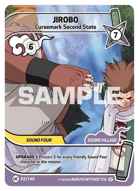 Jirobo Cursemark Second State - Naruto Mythos TCG card