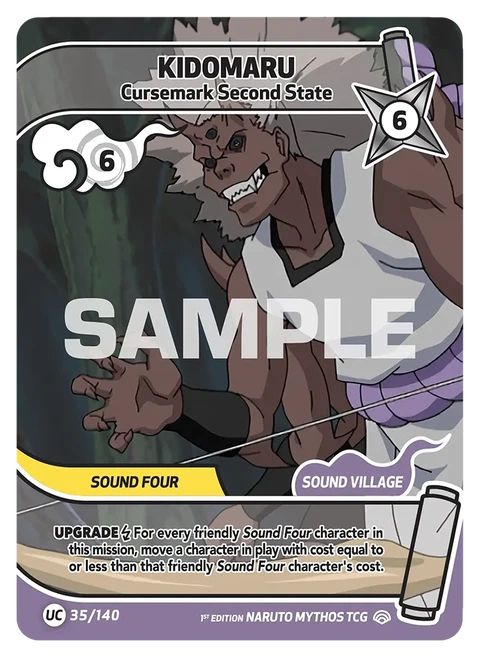 Kidomaru Cursemark Second State - Naruto Mythos TCG card