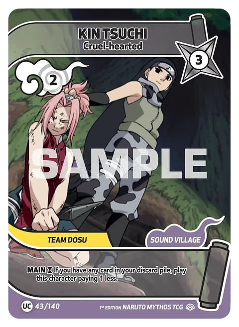 Kin Tsuchi Cruel-hearted - Naruto Mythos TCG card
