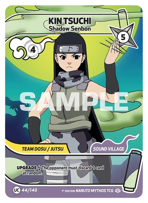 Kin Tsuchi Shadow Senbon - Naruto Mythos TCG card