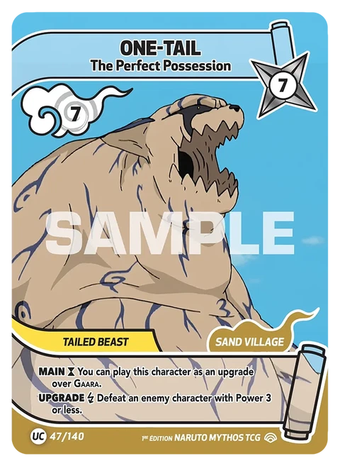 One-tail The perfect possession - Naruto Mythos TCG card