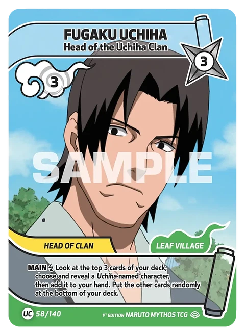 Fugaku Uchiha Head of the Uchiha Clan - Naruto Mythos TCG card