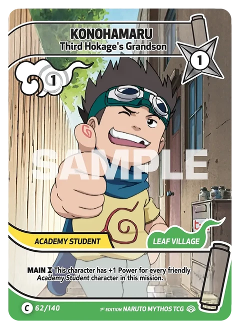 Konohamaru Third Hokage's Grandson - Naruto Mythos TCG card