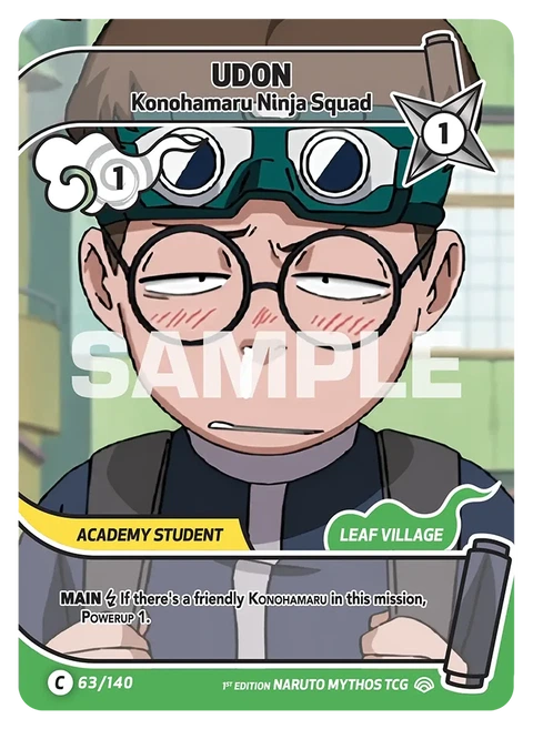 Udon Konohamaru Ninja Squad - Naruto Mythos TCG card