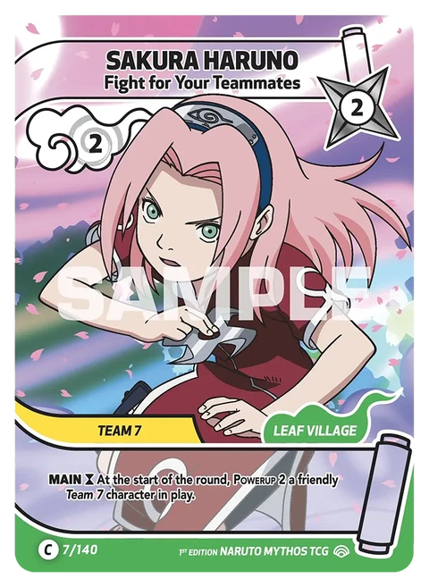 Sakura Haruno Fight for Your Teammates - Naruto Mythos TCG card